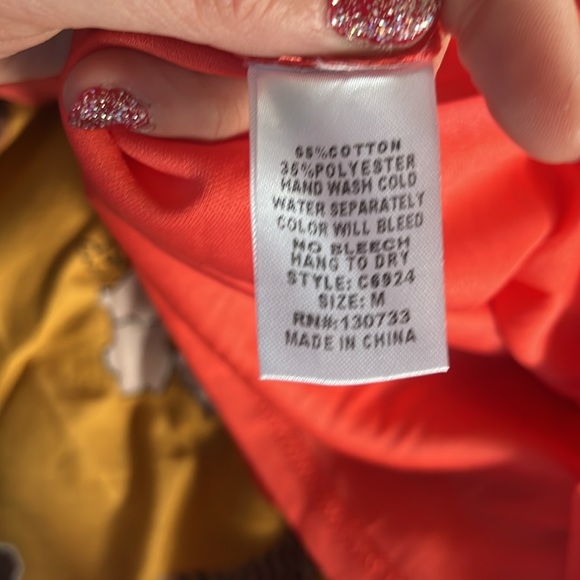 Coral hi/low maxi dress by umgee size medium item 06-06 and 06-07 - Picture 6 of 7